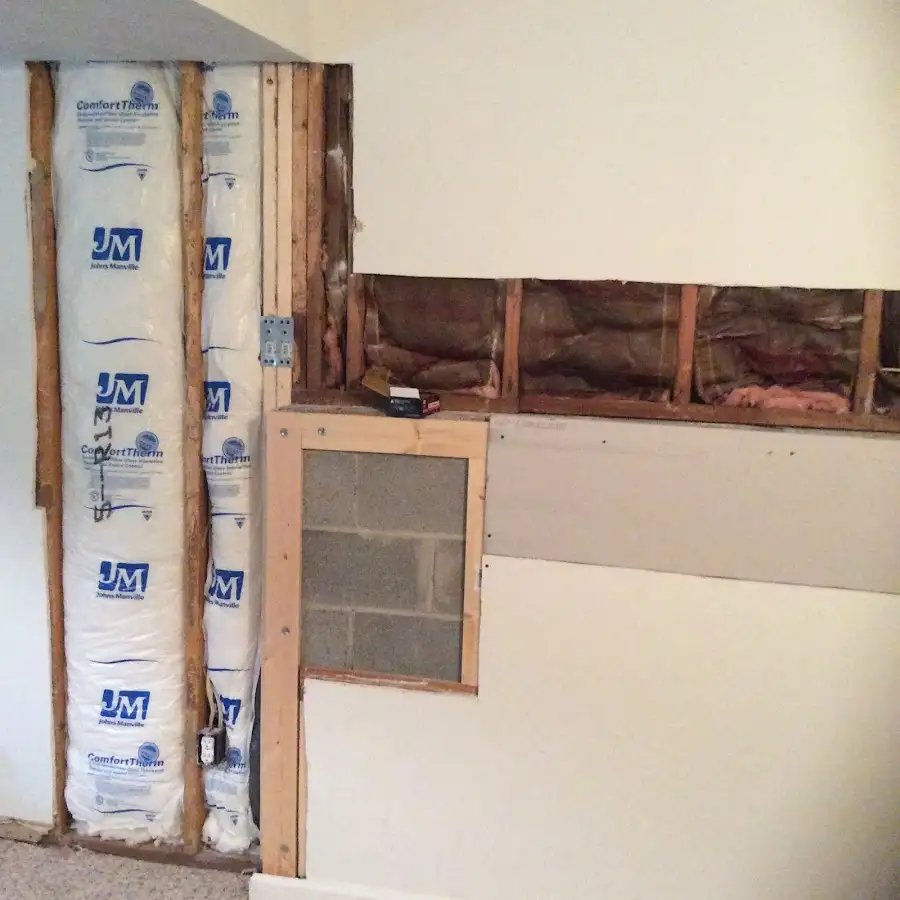 Wall insulation replacement during Contents Cleaning & Restoration in Patton